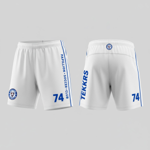 Papillion Soccer Club Performance Shorts — White