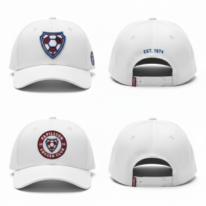 Papillion Soccer Club Snapback Hat — White