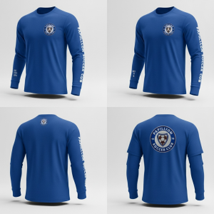 Papillion Soccer Club Long Sleeve Performance Shirt — Royal Blue